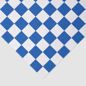 Classic cobalt blue checkerboard 薄葉紙 (詳細)