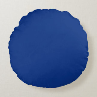 Classic Cobalt Blue Throw Pillow ラウンドクッション