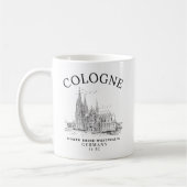 Classic Cologne Cathedral Germany Vista コーヒーマグカップ (左)