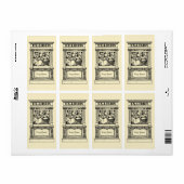 Classic Columns Frame Ex Libris Template ラベル (フルシート)
