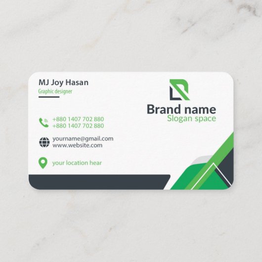 Classic Corporate business card design 名刺 (裏面)