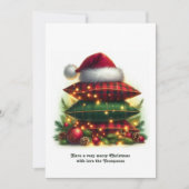 Classic Cozy Plaid Family Holiday Photo シーズンカード (正面)