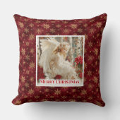 Classic Cozy Winter Scene Kids Gift Christmas  クッション (正面)