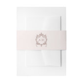 Classic Crest Wedding Monograms 招待状ベリーバンド (正面例)