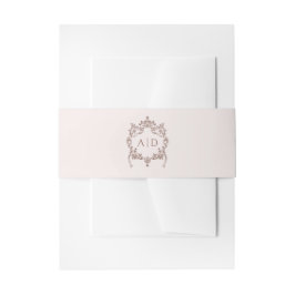 Classic Crest Wedding Monograms 招待状ベリーバンド