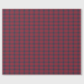 Classic Crimson and Navy Blue Tartan Plaid Gift ラッピングペーパー (フラット)