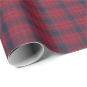 Classic Crimson and Navy Blue Tartan Plaid Gift ラッピングペーパー (ロールコーナー)