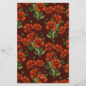 Classic Crimson Poppies Lined 便箋 (裏面)