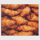 Classic croissants, top view ラッピングペーパー (フラット)