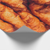 Classic croissants, top view ラッピングペーパー (角)