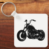 Classic Cruiser Motorcycle Design キーホルダー (正面)