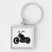 Classic Cruiser Motorcycle Design キーホルダー (正面)