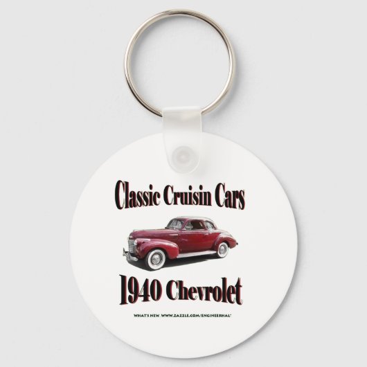 Classic Cruisin Cars 1940 Chevrolet キーホルダー (正面)