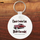 Classic Cruisin Cars 1940 Chevrolet キーホルダー (正面)