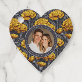 Classic Custom Carnation Sparkle Forest Wedding フェイバータグ