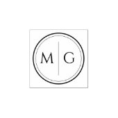 Classic Custom Initial Wedding Rubber Stamp ラバースタンプ (インプリント)