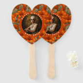 Classic Custom Lilies Floral Party ハンドファン (正面&裏面)