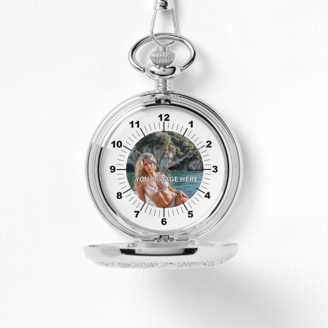 CLASSIC! 🕰️ Custom Silver Pocket Watch 腕時計 (正面)