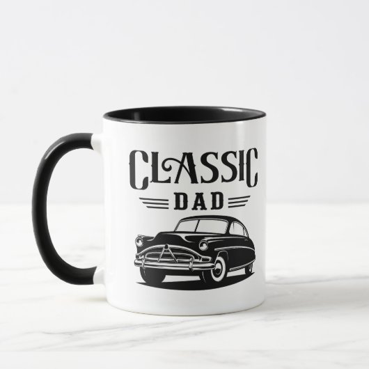 Classic Dad Vintage Car Coffee マグカップ (左)