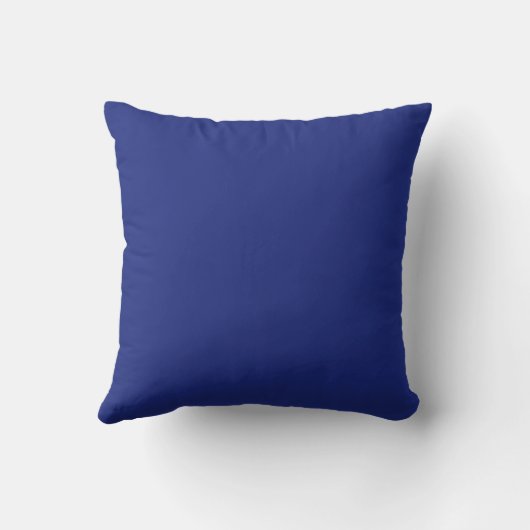 Classic Dark Blue Accent Throw Pillow クッション (裏面)