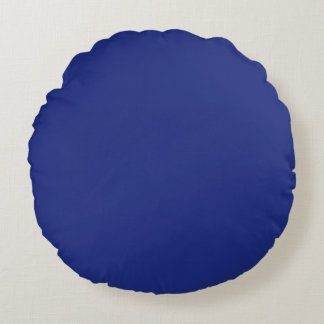 Classic Dark Blue Accent Throw Pillow ラウンドクッション