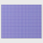 Classic Dark Blue and White Houndstooth Pattern  ラッピングペーパー (フラット)