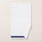 Classic Dark Blue Decorative Band バスタオルセット (ハンドタオル)