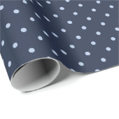 Classic Dark Blue Polka Dot  Wrapping Paper Roll ラッピングペーパー (ロールコーナー)