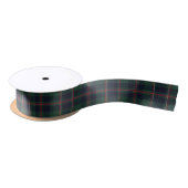 Classic Dark Blue Red Green Plaid Pattern サテンリボン (リール)