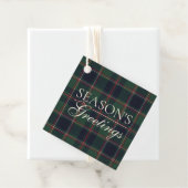 Classic Dark Blue Red Green Plaid Pattern フェイバータグ (インサイチュ)