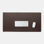 Classic Dark Brown Leather Look Work Desk Mat デスクマット (キーボード&マウス)
