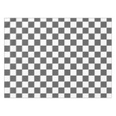 Classic dark grey checkerboard テーブルクロス (正面(横))