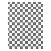 Classic dark grey checkerboard テーブルクロス (正面)