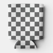 Classic dark grey checkerboard 缶クーラー (正面)