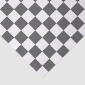 Classic dark grey checkerboard 薄葉紙 (詳細)
