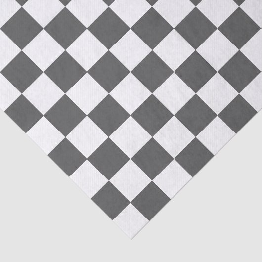 Classic dark grey checkerboard 薄葉紙 (詳細)