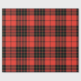 Classic Dark Red Tartan Wrapping Paper ラッピングペーパー
