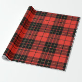 Classic Dark Red Tartan Wrapping Paper ラッピングペーパー (アンロールド)
