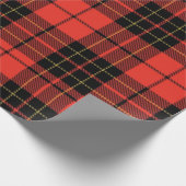 Classic Dark Red Tartan Wrapping Paper ラッピングペーパー (角)