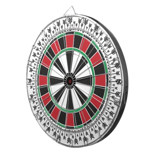 Classic Dartboard Arrow Pattern Game Design ダーツボード (正面右)