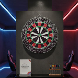 Classic Dartboard Arrow Pattern Game Design ダーツボード