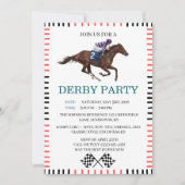 Classic Derby Party Horse Racing Invitation 招待状 (正面)