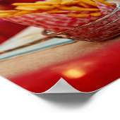 Classic Diner Food - Milkshake & Fries Table ポスター (角)