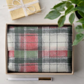 Classic distressed green and red plaid 薄葉紙 (ギフト)