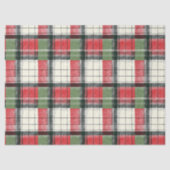 Classic distressed green and red plaid 薄葉紙 (正面)