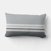 Classic Dove Grey & Dark Grey with Stripes  ランバークッション (裏面)