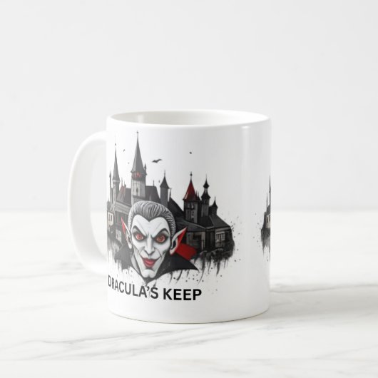 Classic Dracula Vampire Mug コーヒーマグカップ (正面左)