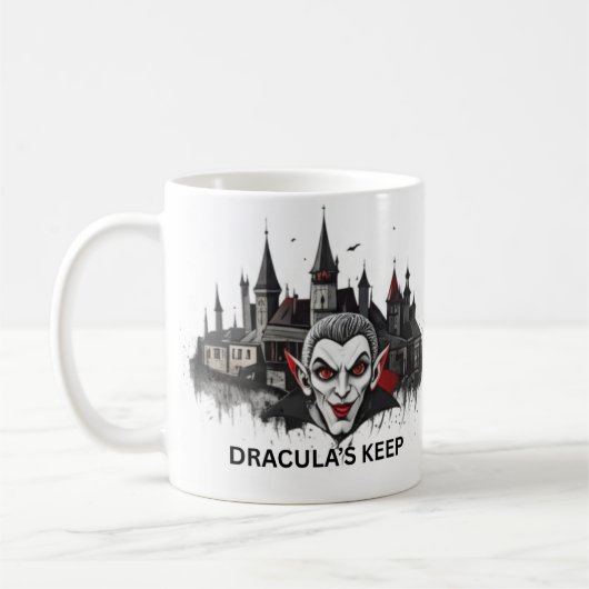 Classic Dracula Vampire Mug コーヒーマグカップ (左)