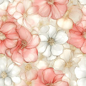 Classic dusty pink and gold 80th birthday wrap ラッピングペーパー