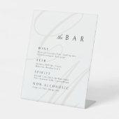 Classic Elegance Calligraphy Monogram Bar Menu 台座サイン (正面)
